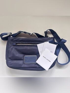 Marc Jacobs Preppy Nylon Mini Natasha Crossbody Bag - Midnight  ( navy) Blue